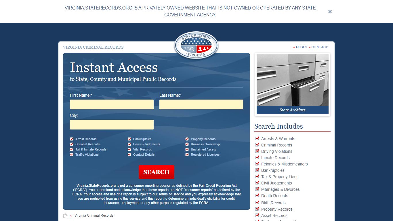 Virginia Criminal Records Online | StateRecords.org