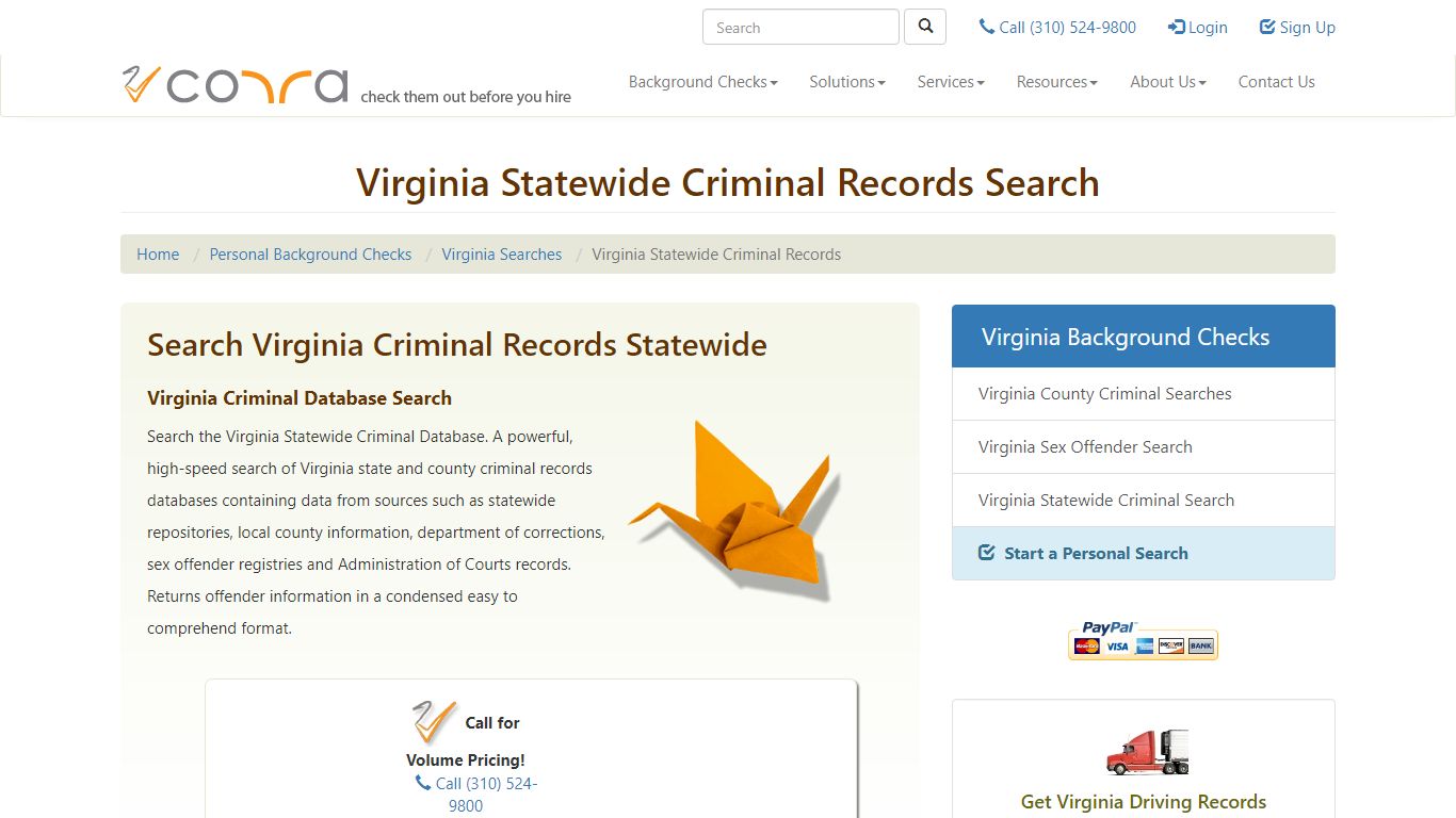 Virginia Criminal Records | Statewide Background Checks Searches